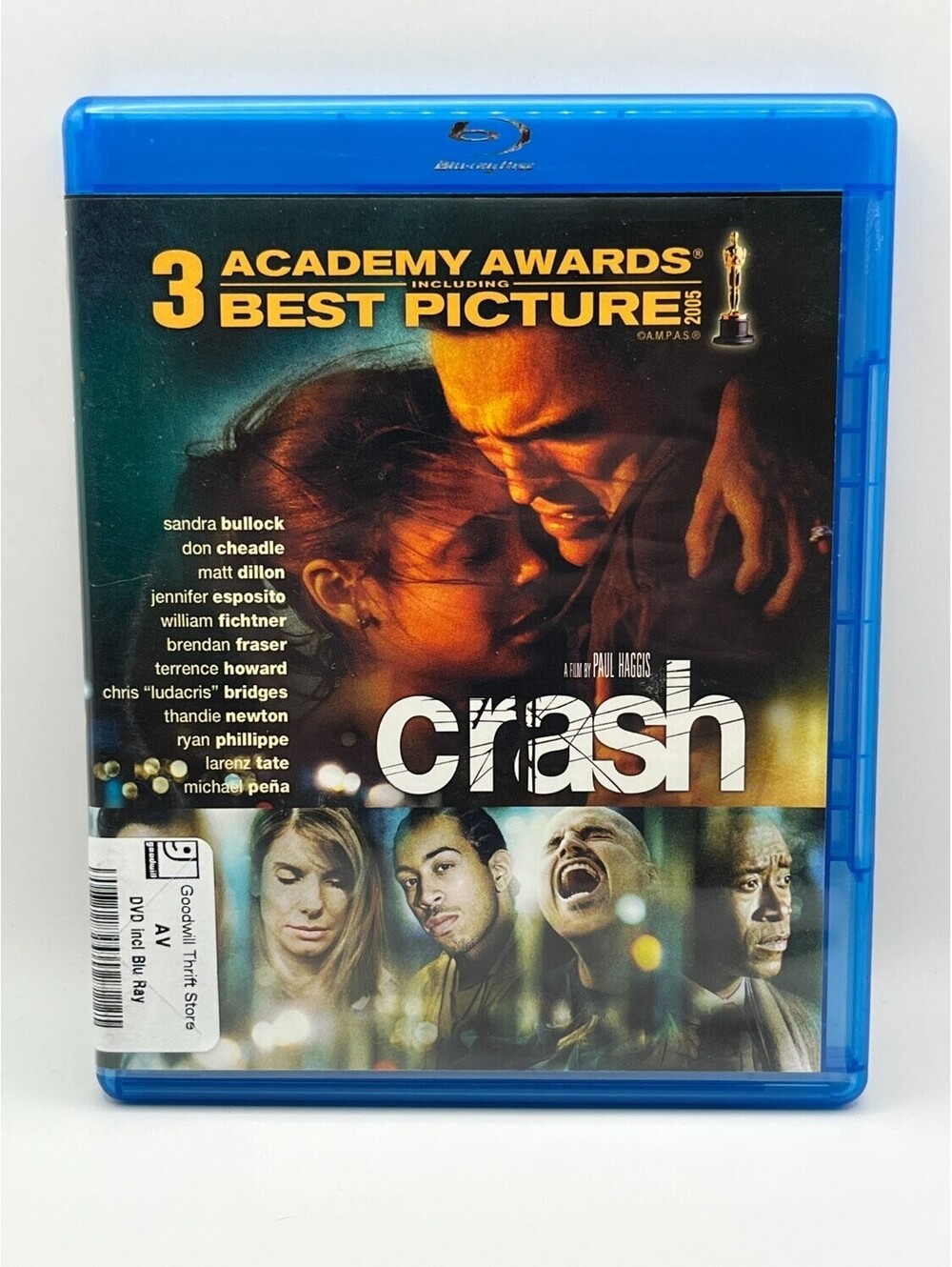 Crash Blu-ray Widescreen Sandra Bullock 2000s Drama Paul Haggis